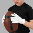 Basic White Sticky Kids Football Receiver Gloves