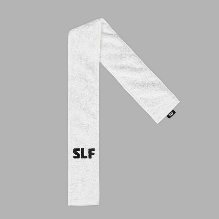 Basic White Thin Football Towel with Logo