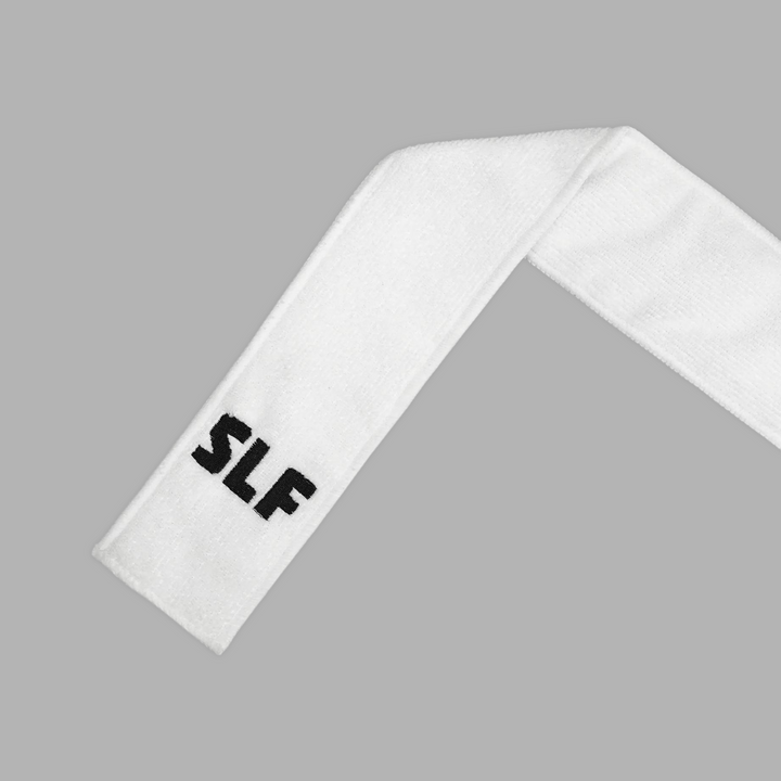 Basic White Thin Football Towel with Logo