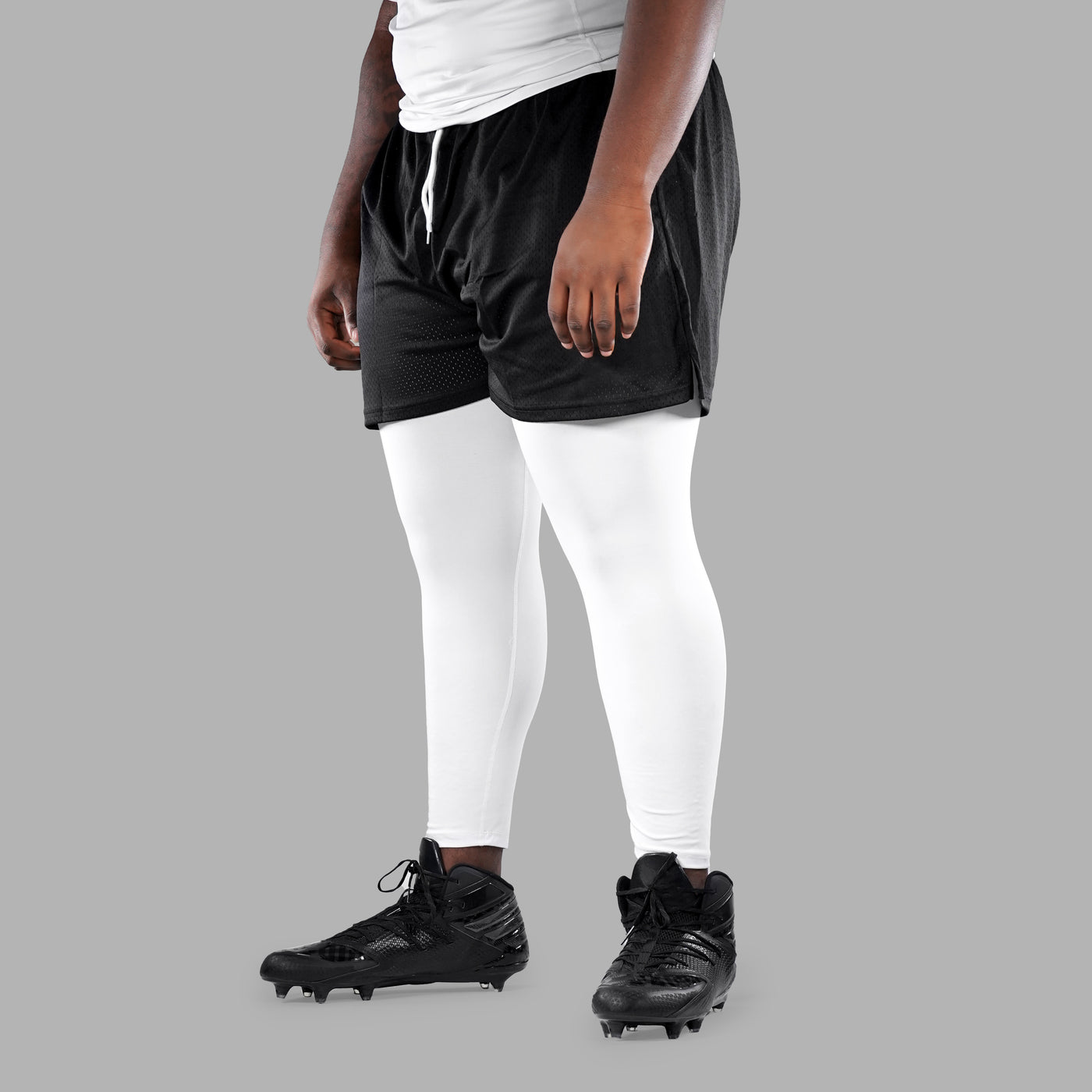 Basic White Tights for Men - Big