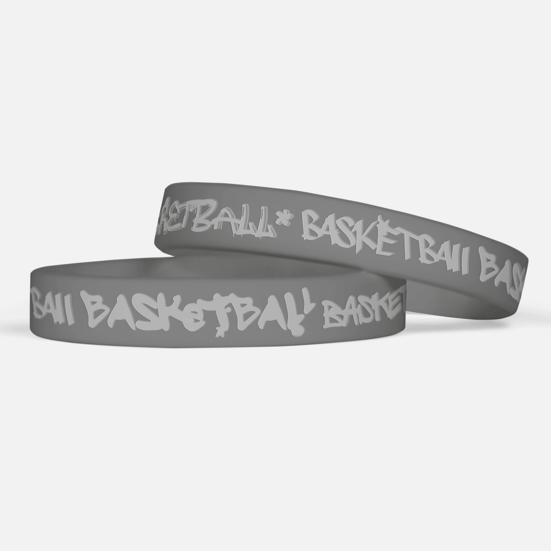 Basketball Graffiti Motivational Wristband