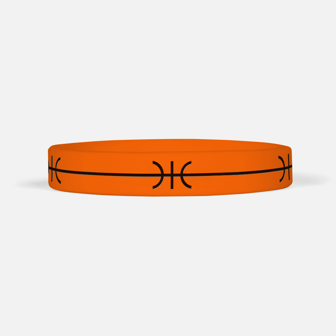 Basketball Line Motivational Wristband