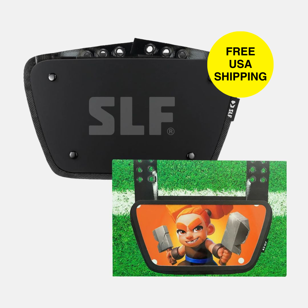 Premium Football Kids Backplate and Custom Decal