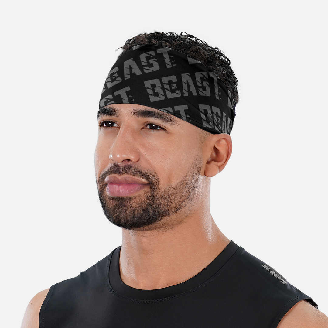 Beast Pattern Black Headband