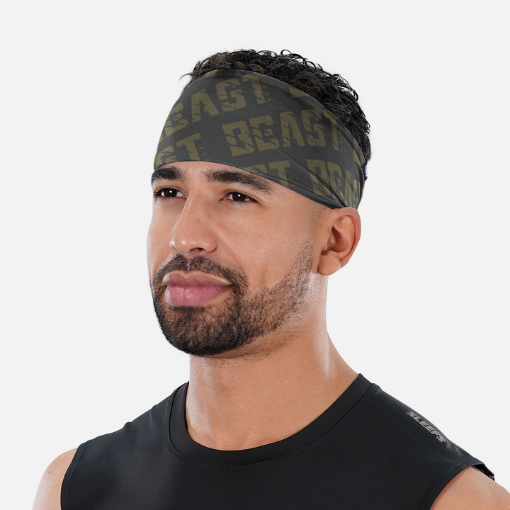 Beast Pattern Gray Headband