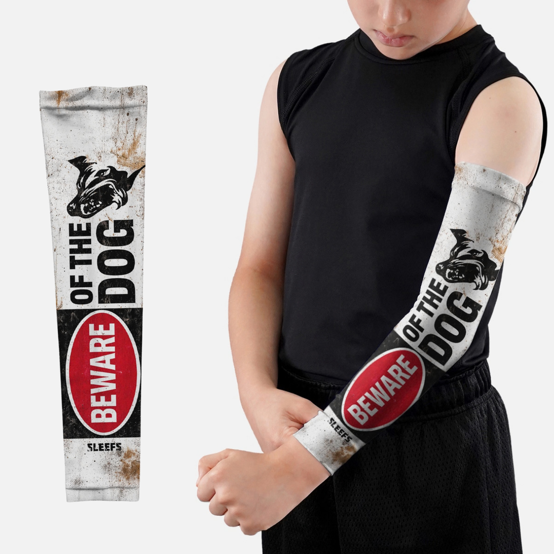 Beware Of The Dog Rust Kids Arm Sleeve