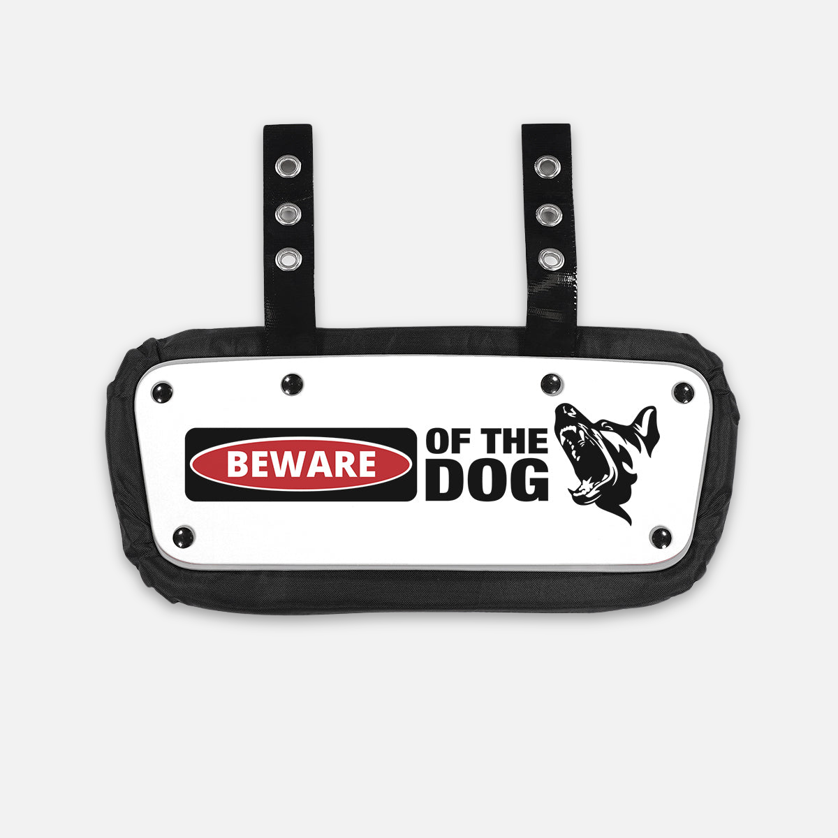 Beware of the Dog Sticker for Back Plate