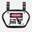 Beware of the Dog Sticker for Back Plate