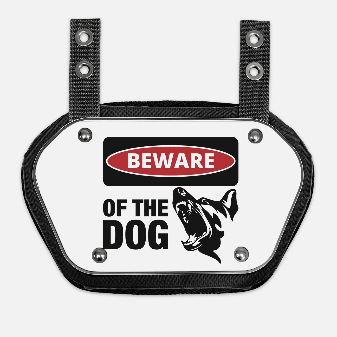 Beware of the Dog Sticker for Backplate