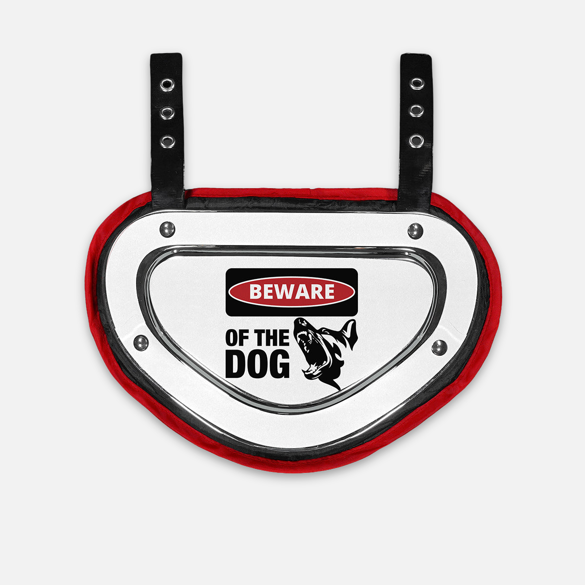 Beware of the Dog Sticker for Back Plate