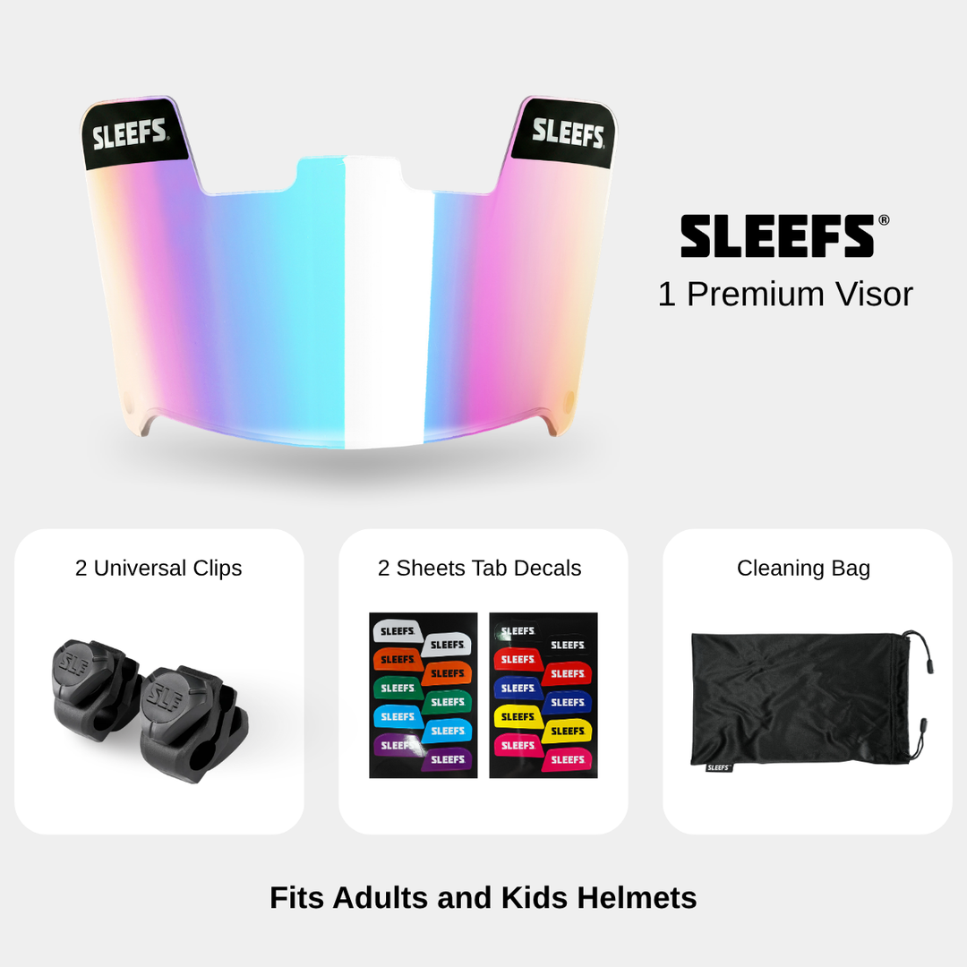Clear Bifrost Rainbow Helmet Eye-Shield Visor – SLEEFS