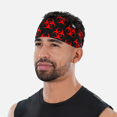 Biohazard Red Pattern Headband