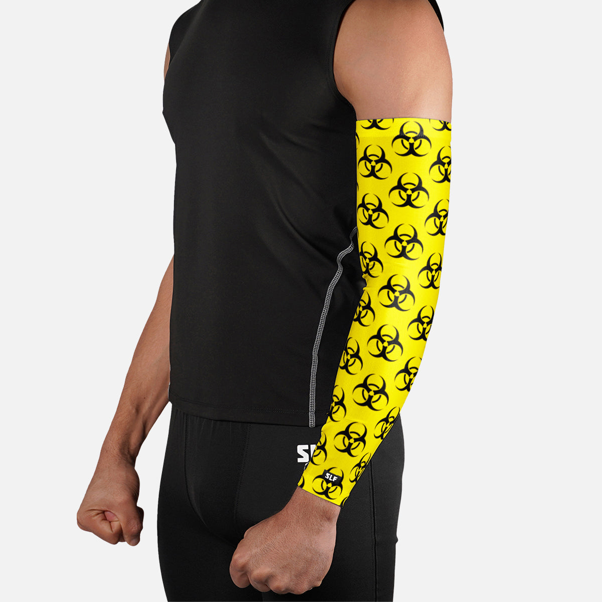 Biohazard Yellow Pattern Arm Sleeve