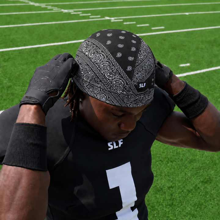 Black Classic Bandana Skull Cap