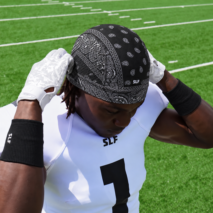 Black Classic Bandana Skull Cap