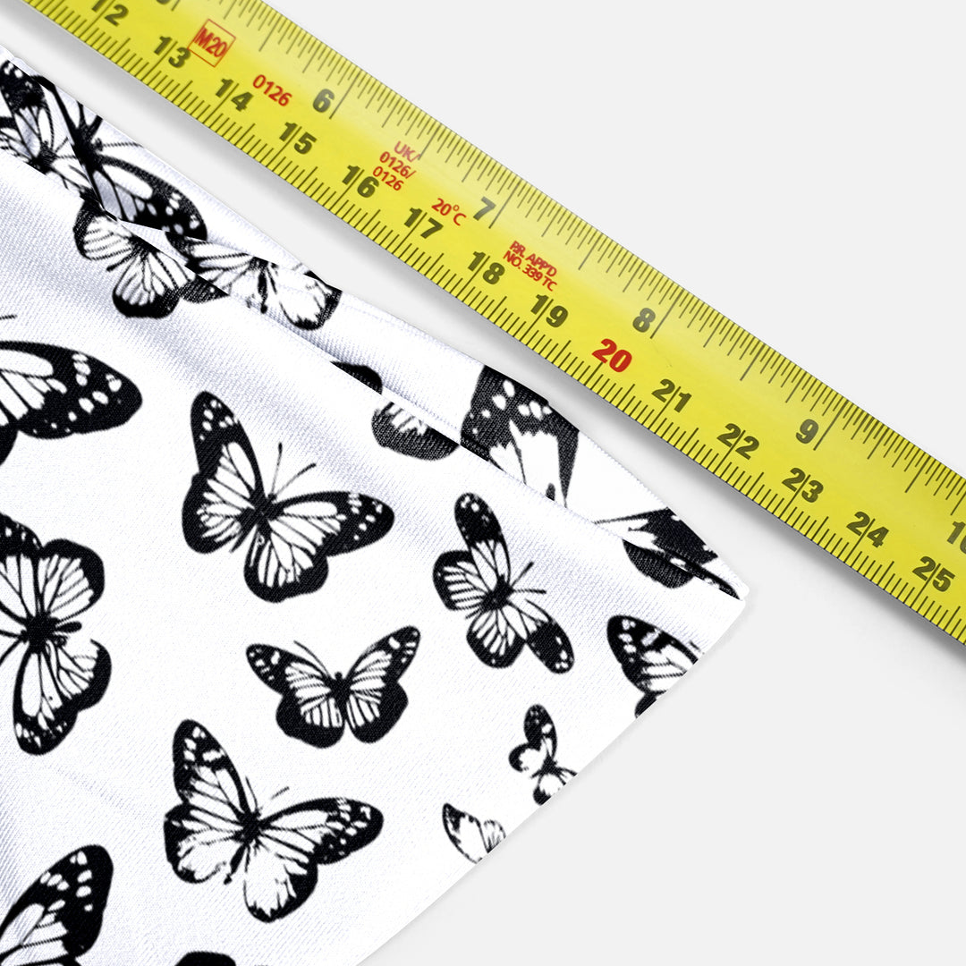 Black Butterflies Pattern Headband