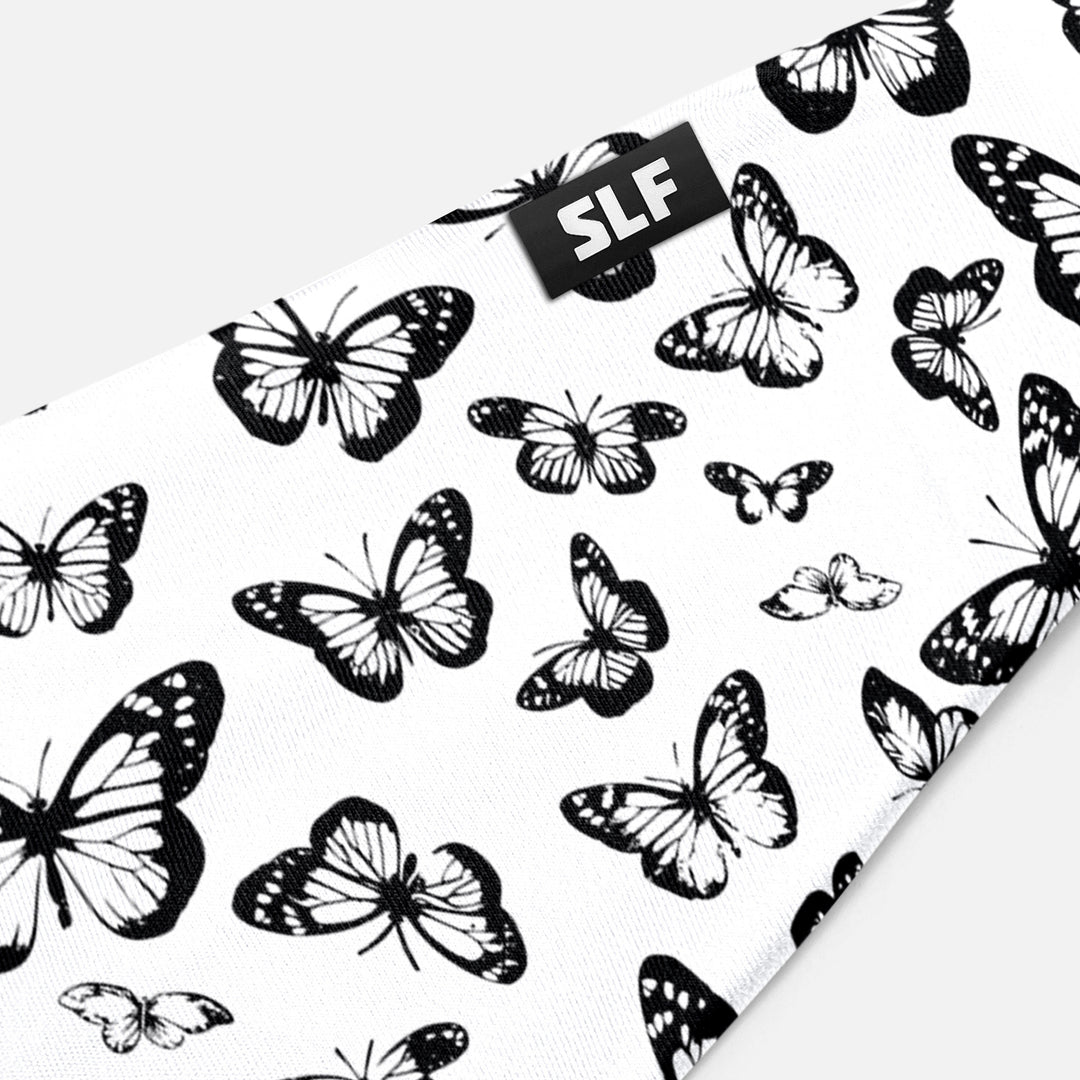 Black Butterflies Pattern Headband