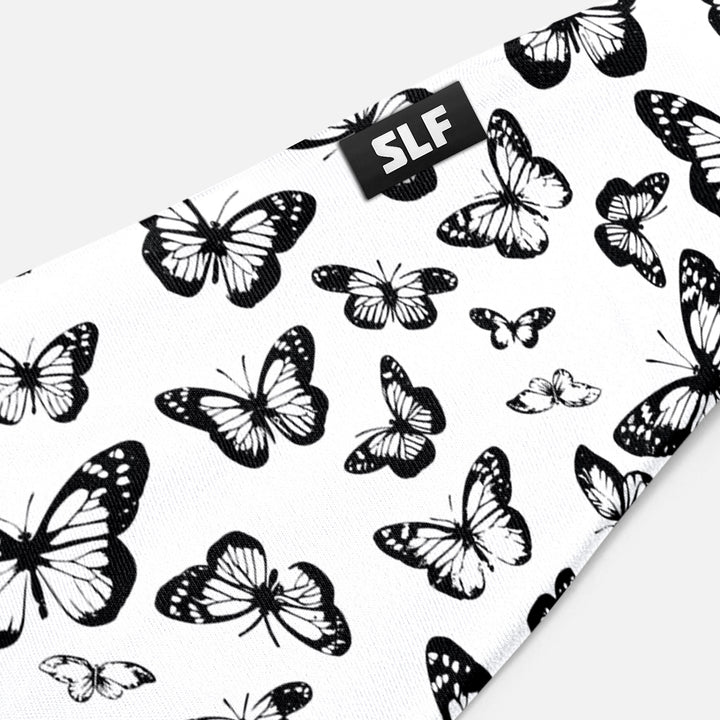 Black Butterflies Pattern Headband