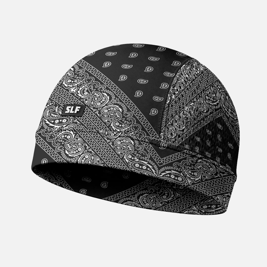Black Classic Bandana Skull Cap