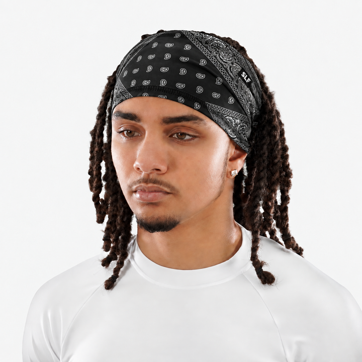 Black Classic Bandana Skull Wrap