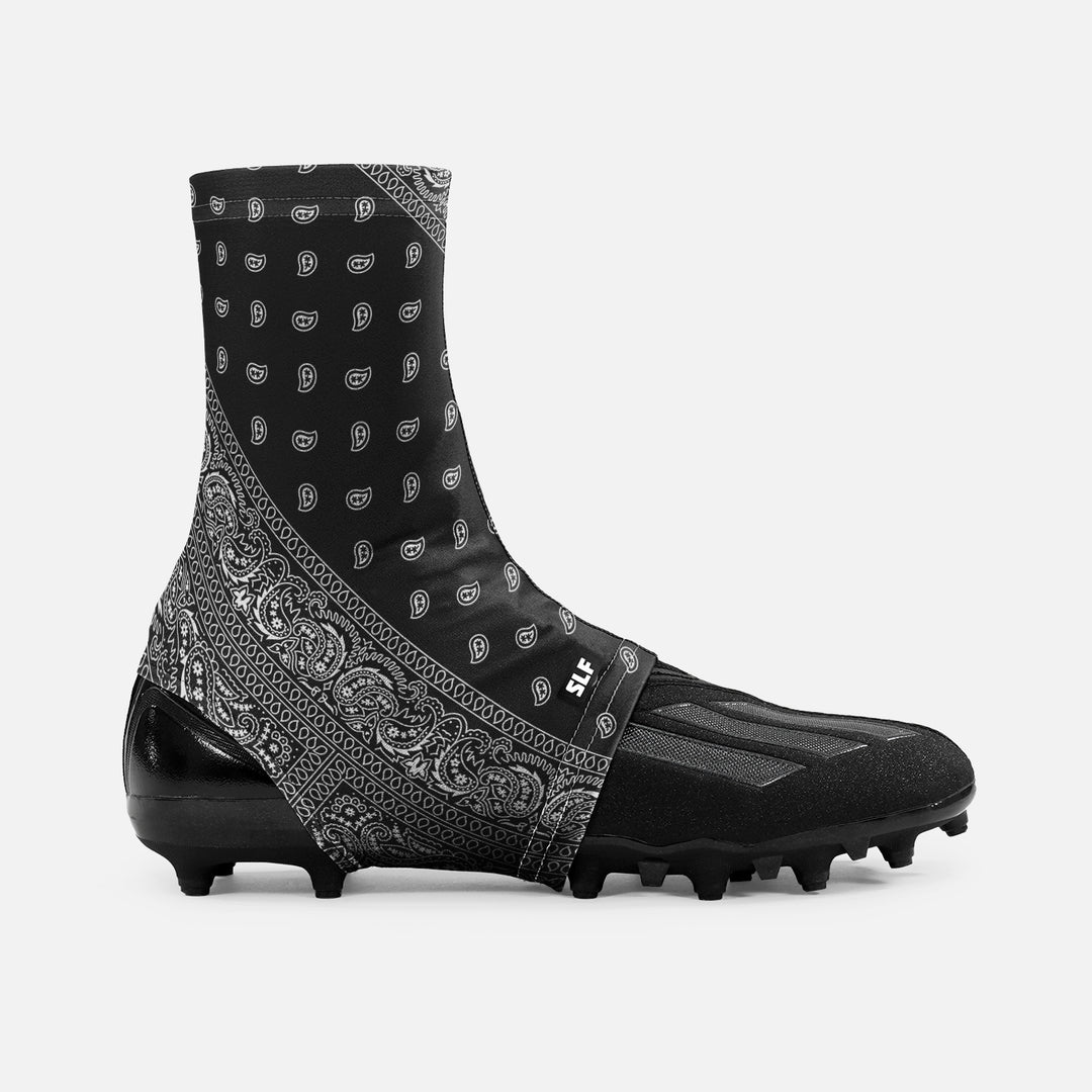 Black Classic Bandana Spats / Cleat Covers