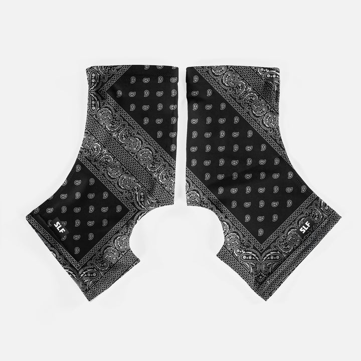 Black Classic Bandana Spats / Cleat Covers