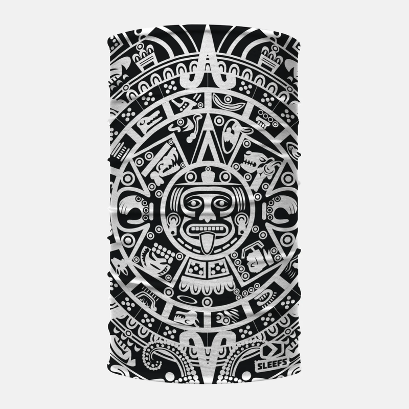 Black White Aztec Neck Gaiter
