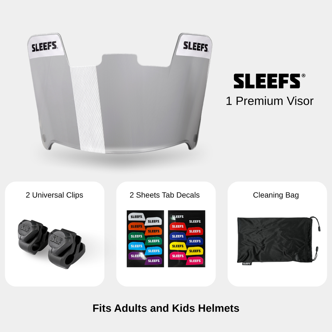 Black Shadow Clear Helmet Eye-Shield Color Tinted Visor
