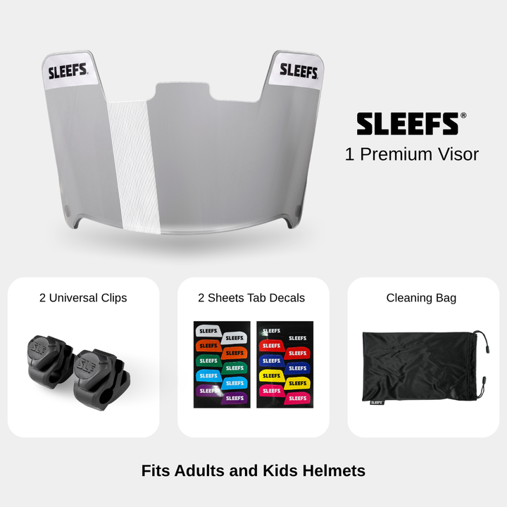 Black Shadow Clear Helmet Eye-Shield Color Tinted Visor