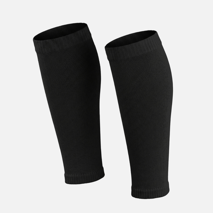 Black Knitted Compression Calf Sleeves