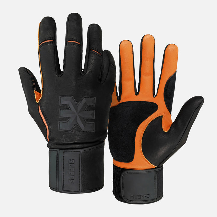 Black Baseball Batting Gloves