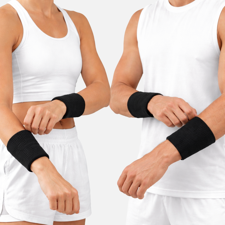 Black Drip Wristbands (Pair)