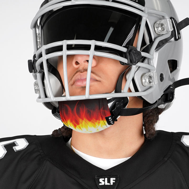 Black Fire Chin Strap Cover