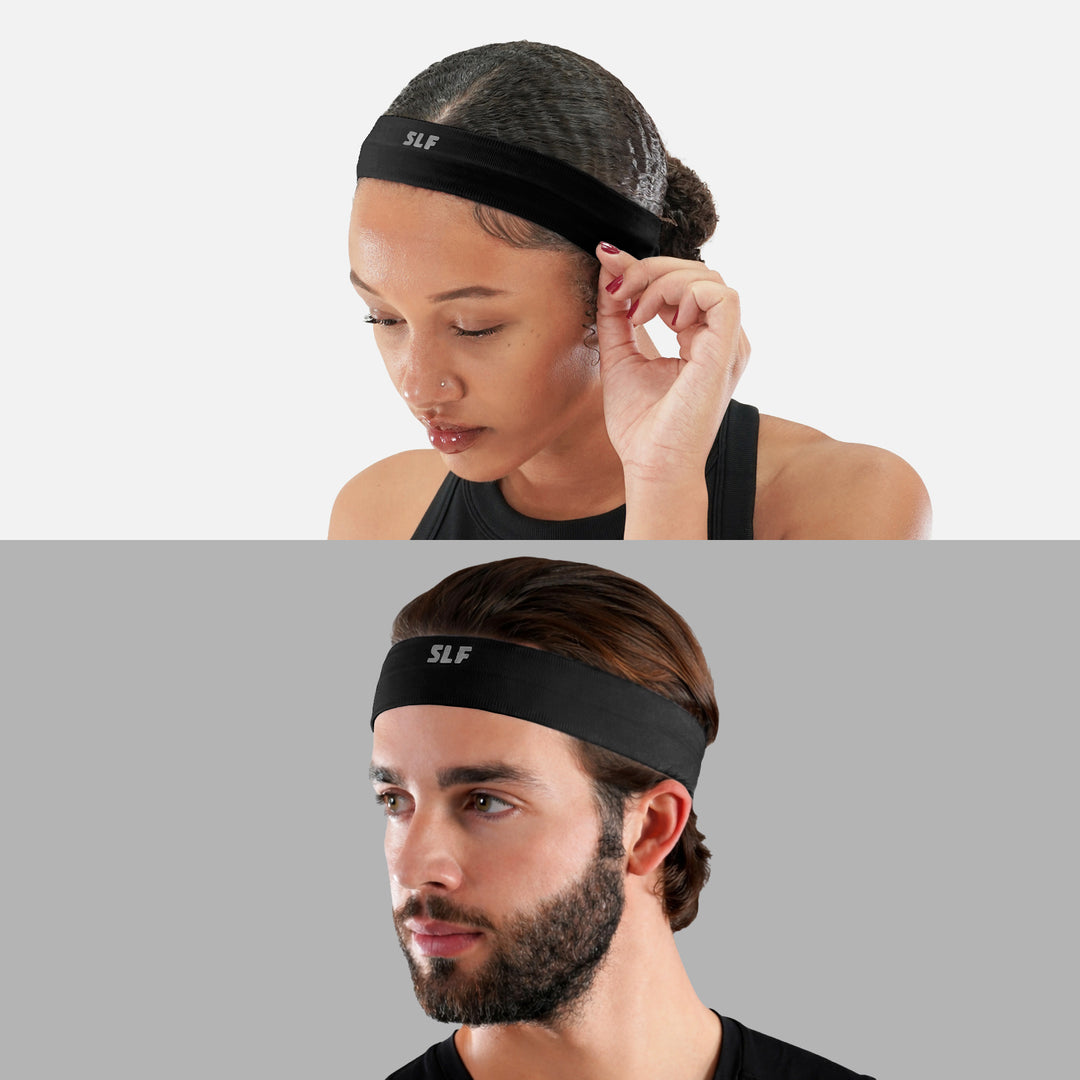Black Non-Slip Elastic Headband