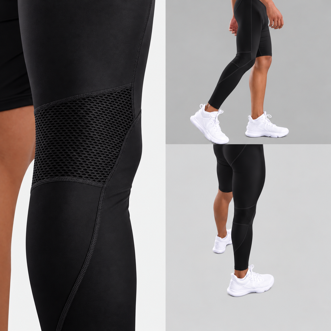Black Single-leg Tights