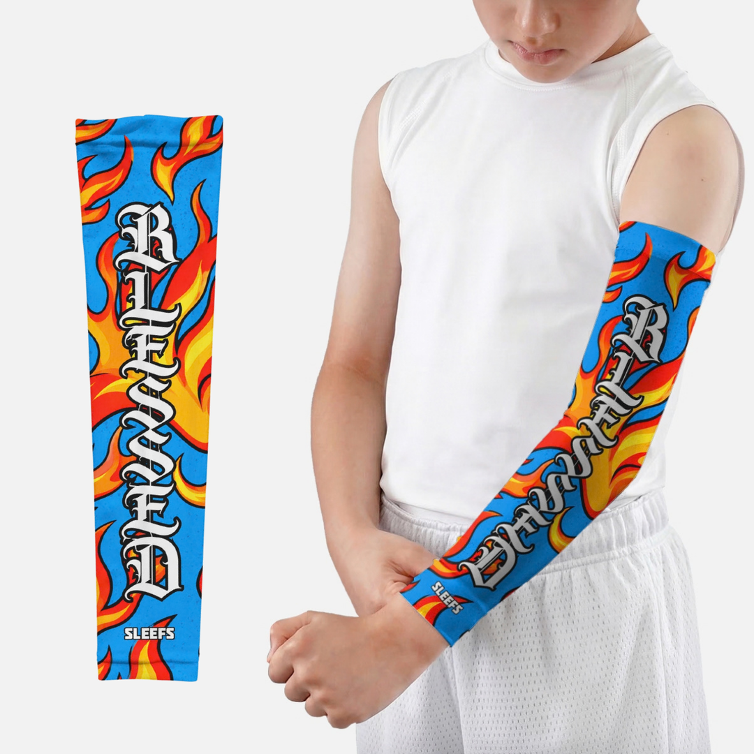 Blessed Fire-forged Script Kids Arm Sleeve