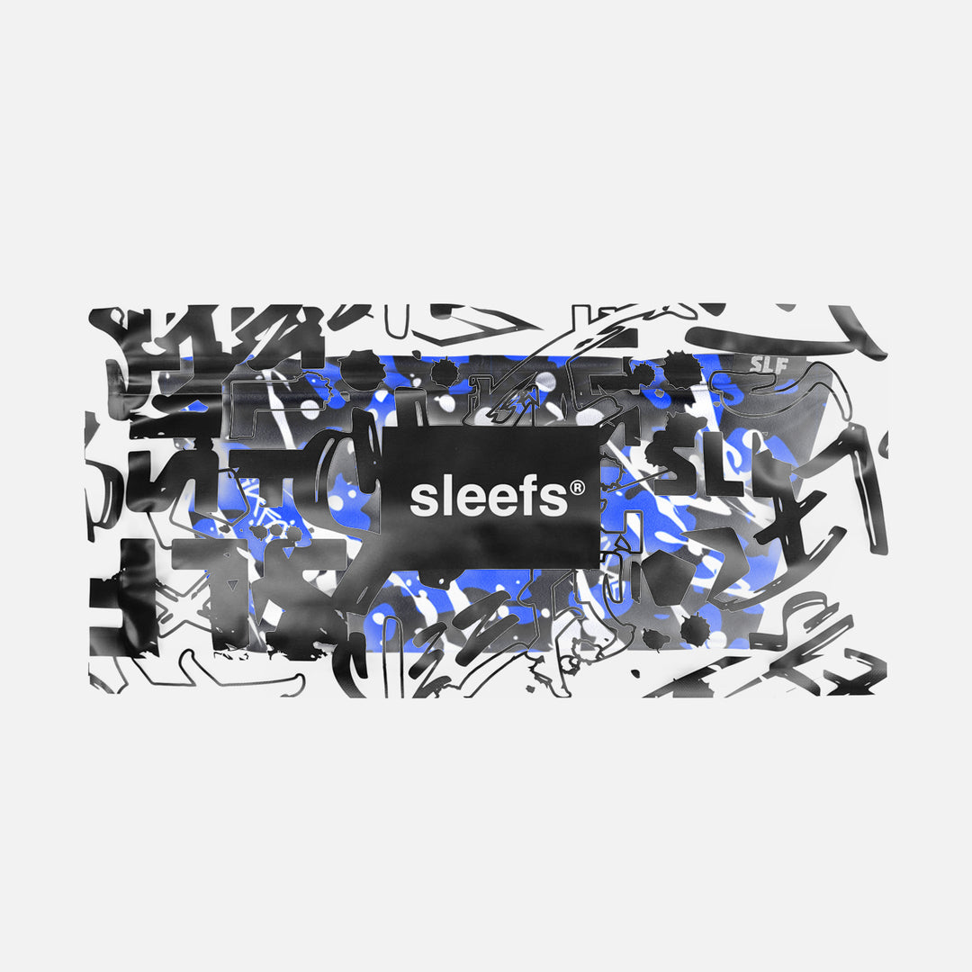 Blue Camo White Splatter Headband