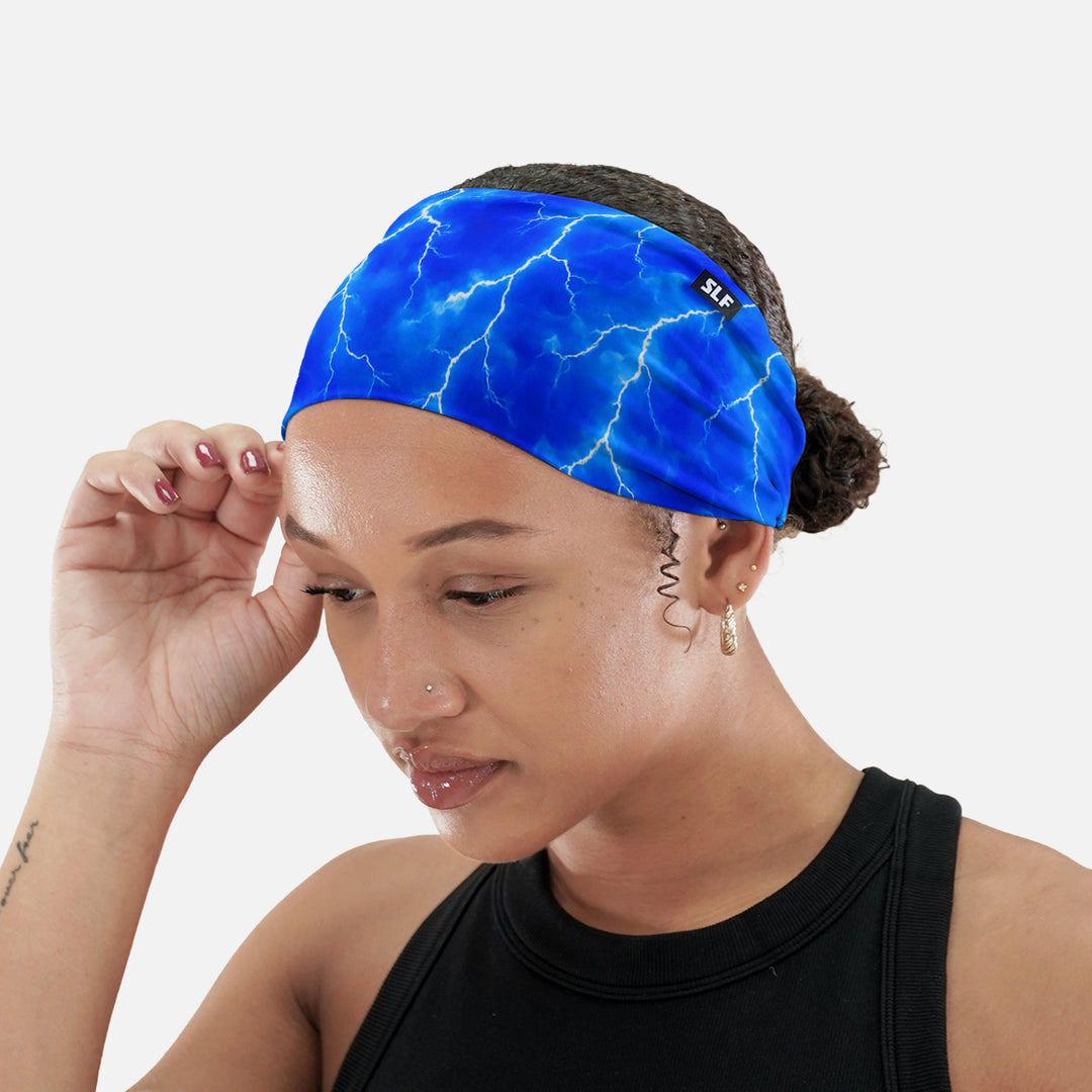 Blue Lightning Headband