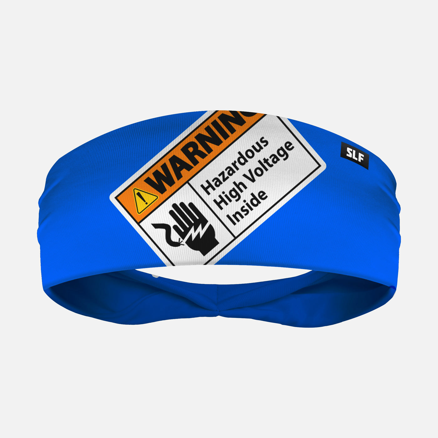 Blue Warning Sign Headband
