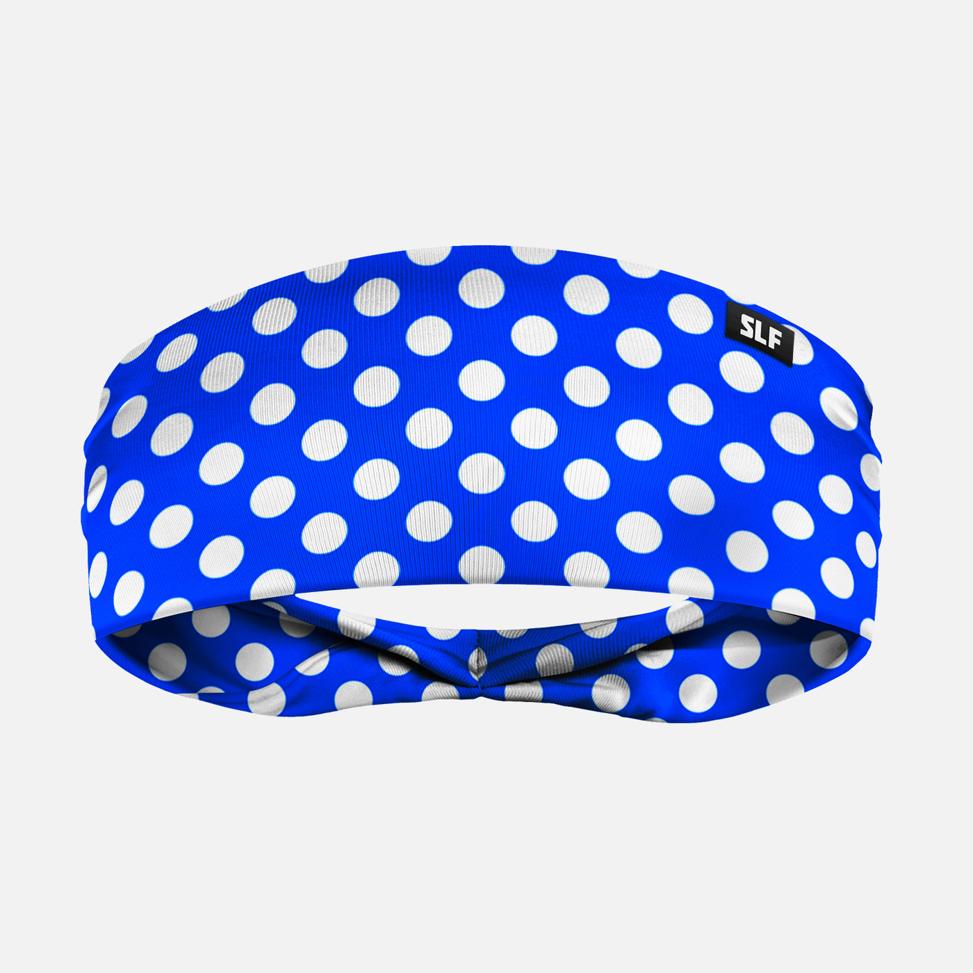Blue White Polka Dots Headband