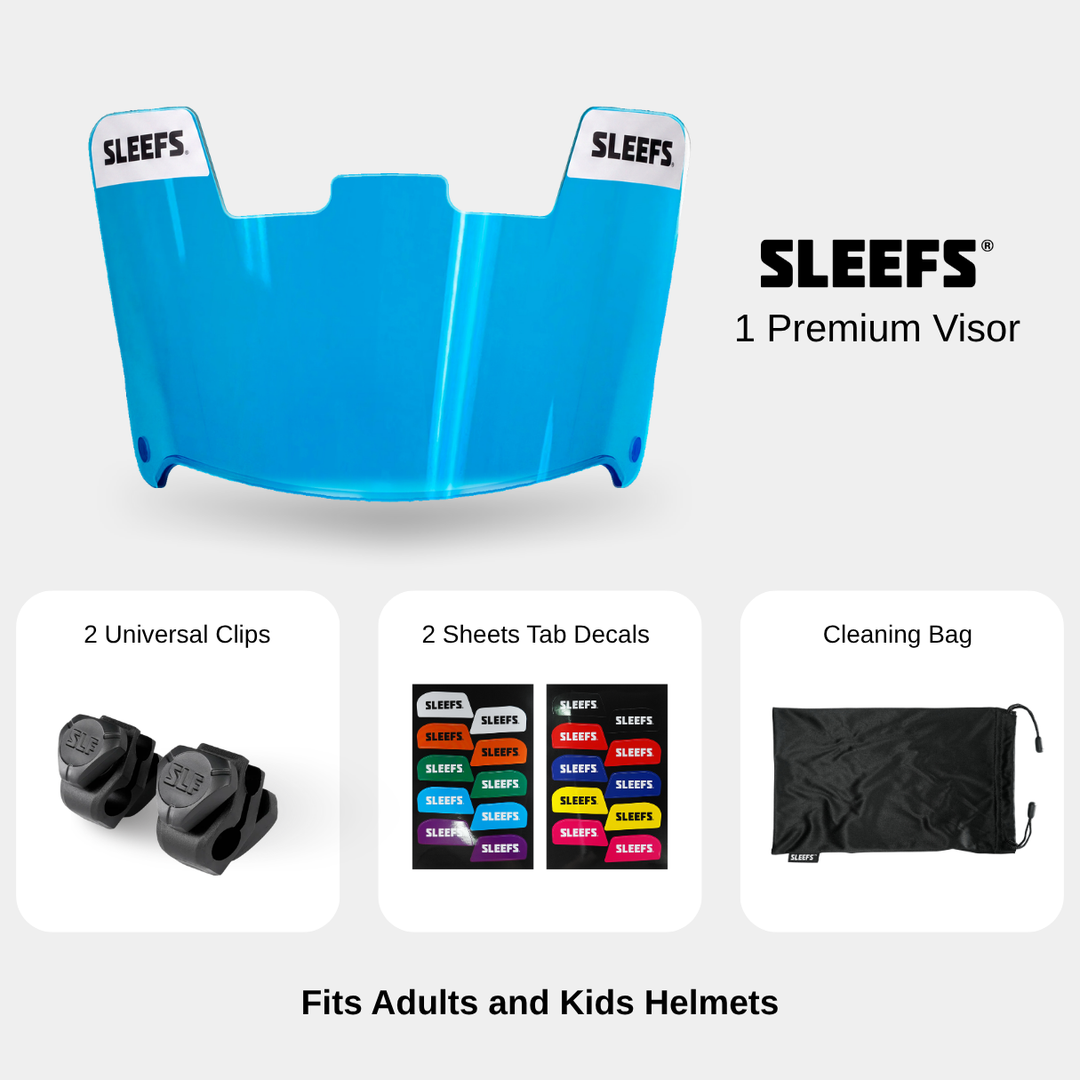 Hue Blue Helmet Eye-Shield Visor