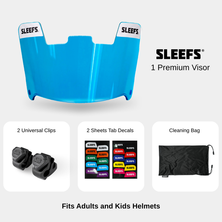 Hue Blue Helmet Eye-Shield Visor