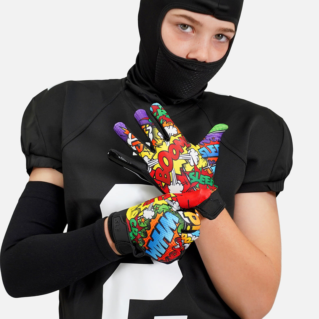 Boom Sticky Kids Football Receiver Gloves