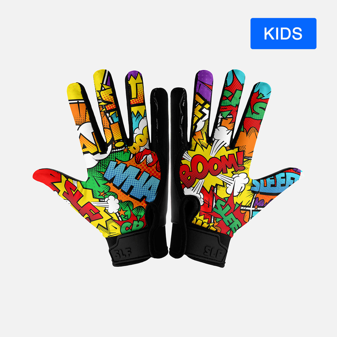 Boom Sticky Kids Football Receiver Gloves