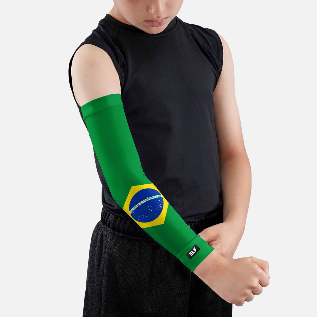 Brazil Flag Kids Arm Sleeve