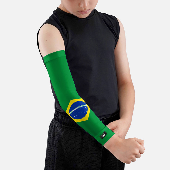 Brazil Flag Kids Arm Sleeve