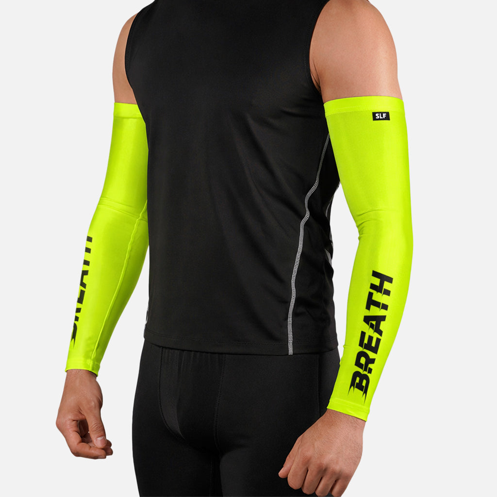 Breath Green Running Sleeves - Pair