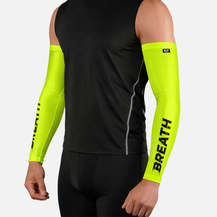 Breath Green Running Sleeves - Pair