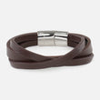 Brown Leather 3 in 1 Bracelet