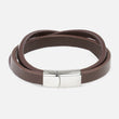 Brown Leather 3 in 1 Bracelet